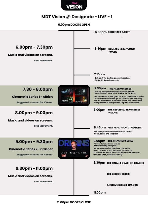 MDT Vision LIVE @ Designate 1 - 30th Nov 2025